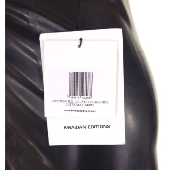 Kwaidan Editions Slit Maxi Skirt Size FR 36 US 4 S Black Rubber $1500 - Picture 12 of 16